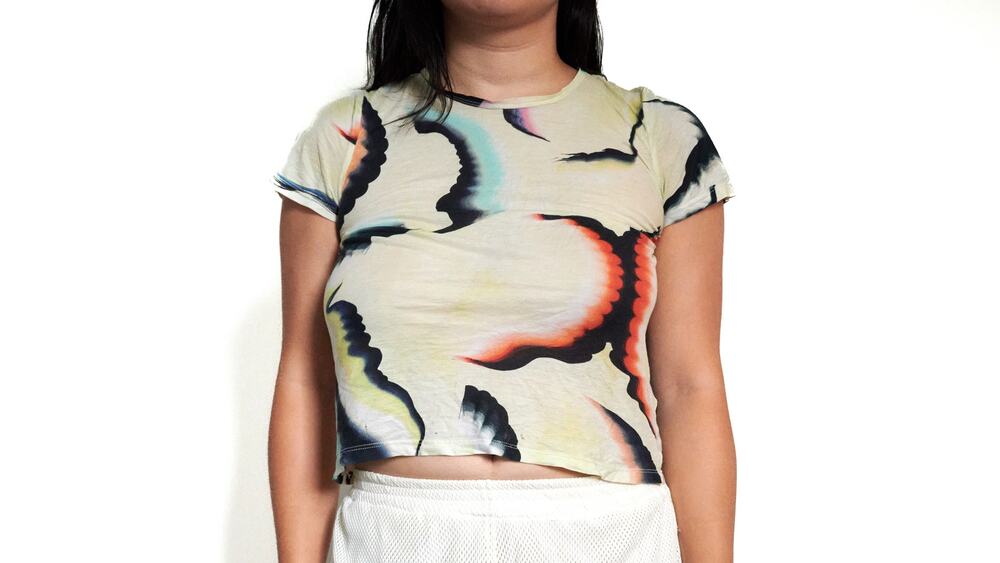 A.L.C. Lillian Printed Cotton T-Shirt - Multicolor Graphic Tee - S